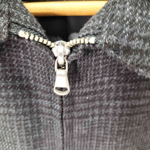 アダムエロペ Adam et Rope HYBRID TWEED ジップアップ ジャケット ダブルジップ メンズ JPN:M