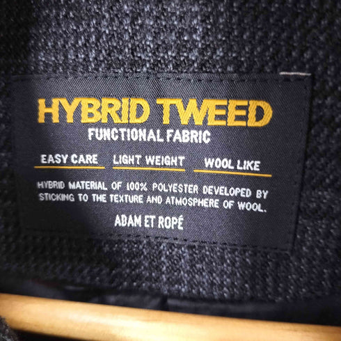 アダムエロペ Adam et Rope HYBRID TWEED ジップアップ ジャケット ダブルジップ メンズ JPN:M