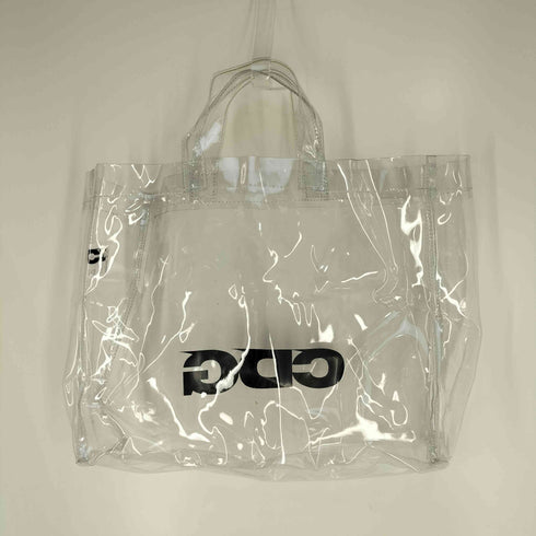 シーディージーコムデギャルソン CDG COMME des GARCONS フロントロゴ PVC クリアトートバッグ メンズ