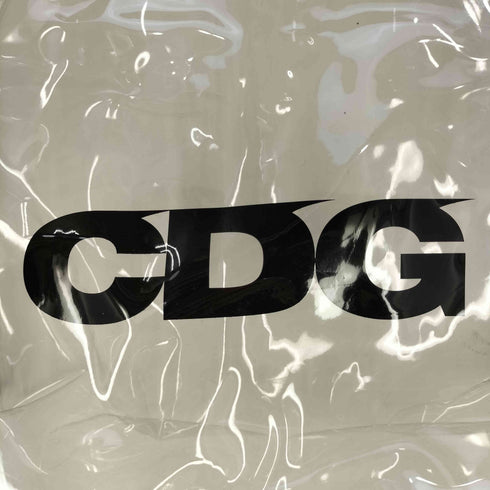 シーディージーコムデギャルソン CDG COMME des GARCONS フロントロゴ PVC クリアトートバッグ メンズ