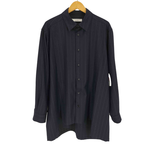 ウジョー Ujoh Switch Slit Shirts スイッチスリットシャツ / ピンストライプサージウール メンズ JPN:2