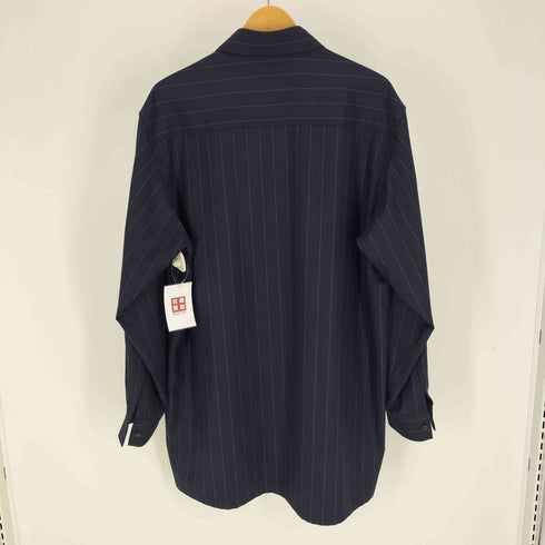 ウジョー Ujoh Switch Slit Shirts スイッチスリットシャツ / ピンストライプサージウール メンズ JPN:2