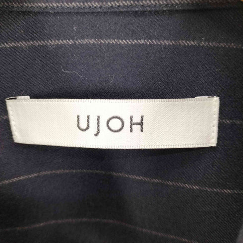 ウジョー Ujoh Switch Slit Shirts スイッチスリットシャツ / ピンストライプサージウール メンズ JPN:2