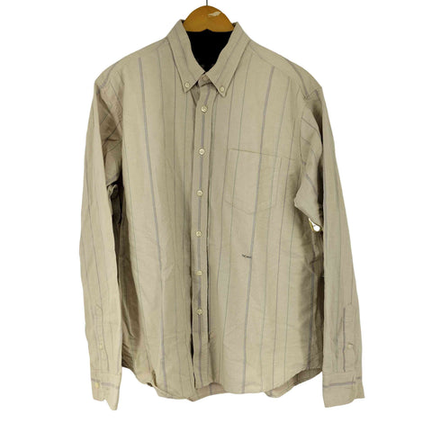 ノア NOAH L/S BD ストライプシャツ メンズ JPN:L