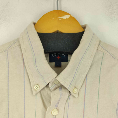 ノア NOAH L/S BD ストライプシャツ メンズ JPN:L