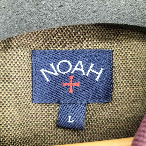 ノア NOAH ハーフジップ ニット ポロシャツ プルオーバー メンズ JPN:L