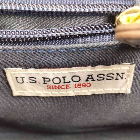 ユーエスポロアッスン U.S.POLO ASSN ロゴ刺繍 デニム ショルダーバッグ レディース