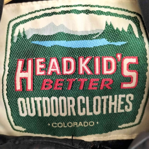 HEADKID'S 90s リップストップ フーデッドダウンジャケット メンズ