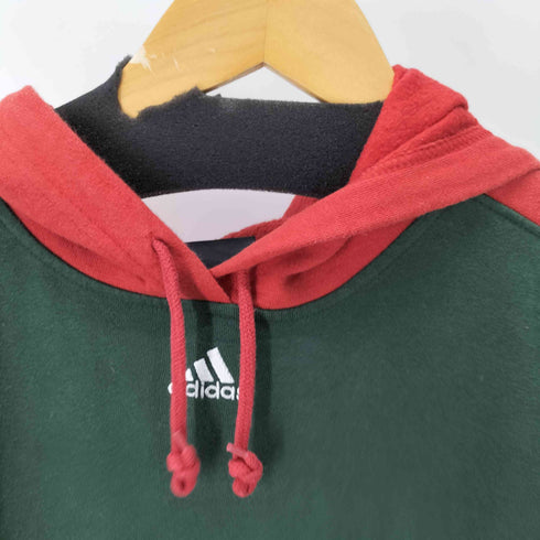 アディダス adidas チームロゴワッペン パフォーマンスロゴ刺繍 バイカラーパーカー メンズ JPN:M