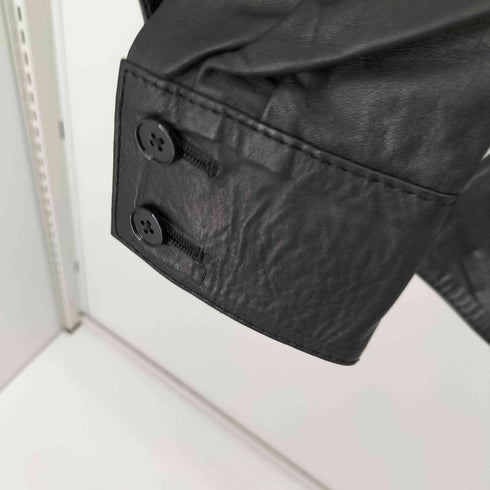 WHITE BEAR 70S ワンポケットL/Sレザーシャツ 裏地ヌバック レディース 11