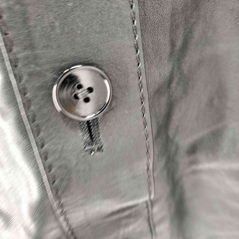 WHITE BEAR 70S ワンポケットL/Sレザーシャツ 裏地ヌバック レディース 11