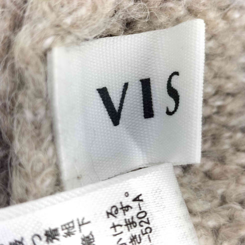 ビス ViS モヘアライク クロップドカーディガン レディース FREE