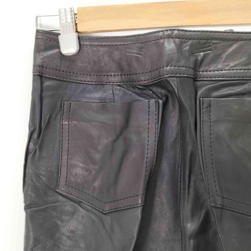 WHITE BEAR 70S ベルボトムレザーパンツ 裏地ヌバック レディース 11