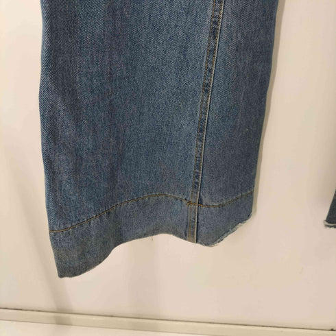ダブルス DOUBLES フロントポケットベルボトムデニムパンツ レディース JPN:M