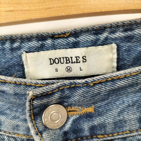 ダブルス DOUBLES フロントポケットベルボトムデニムパンツ レディース JPN:M