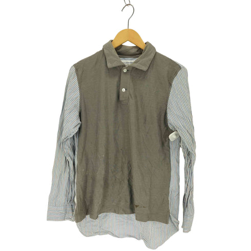コムデギャルソンシャツ COMME des GARCONS SHIRT 03ss ストライプシャツ ドッキング ポロシャツ メンズ JPN:S