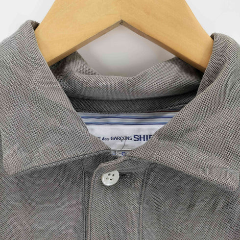 コムデギャルソンシャツ COMME des GARCONS SHIRT 03ss ストライプシャツ ドッキング ポロシャツ メンズ JPN:S