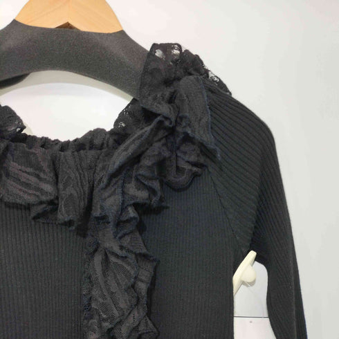 PELLICULE lacy peplum tops レディース FREE
