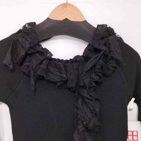 PELLICULE lacy peplum tops レディース FREE