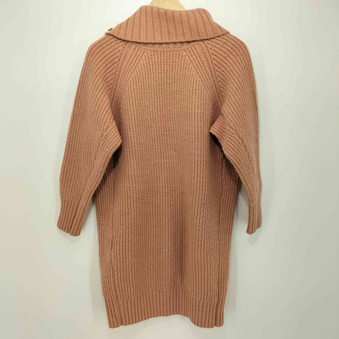 ブルーレーベルクレストブリッジ BLUE LABEL CRESTBRIDGE 金釦 膝丈ハイネックニットワンピース レディース 38