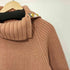 ブルーレーベルクレストブリッジ BLUE LABEL CRESTBRIDGE 金釦 膝丈ハイネックニットワンピース レディース 38