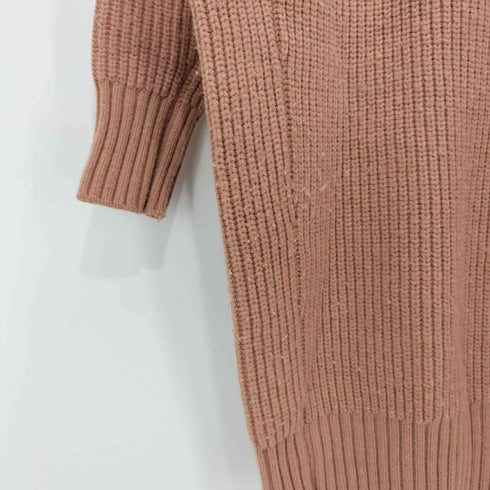 ブルーレーベルクレストブリッジ BLUE LABEL CRESTBRIDGE 金釦 膝丈ハイネックニットワンピース レディース 38