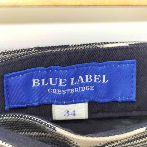 ブルーレーベルクレストブリッジ BLUE LABEL CRESTBRIDGE ウエストリボン フレアミニスカート レディース 34