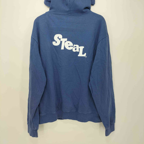 steal meaning 両面プリントプルオーバーパーカー メンズ