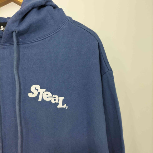 steal meaning 両面プリントプルオーバーパーカー メンズ