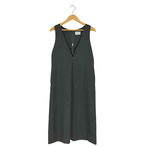 ユナイテッドアローズ UNITED ARROWS 深Vネック ウールポリ ジャンパースカート レディース 36