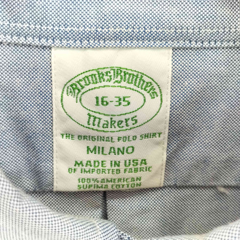 ブルックスブラザーズ BROOKS BROTHERS USA製 MILANO オックスフォード ボタンダウン L/S シャツ メンズ 175