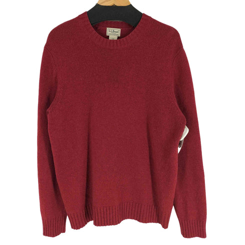 エルエルビーン L.L.Bean 00s SHETLAND WOOL クルーネックニット メンズ import:S