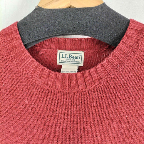 エルエルビーン L.L.Bean 00s SHETLAND WOOL クルーネックニット メンズ import:S