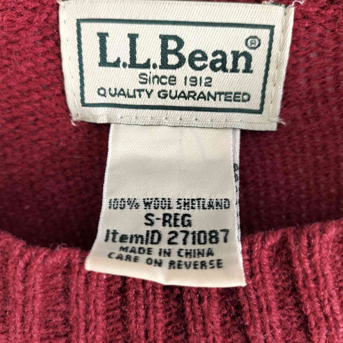 エルエルビーン L.L.Bean 00s SHETLAND WOOL クルーネックニット メンズ import:S