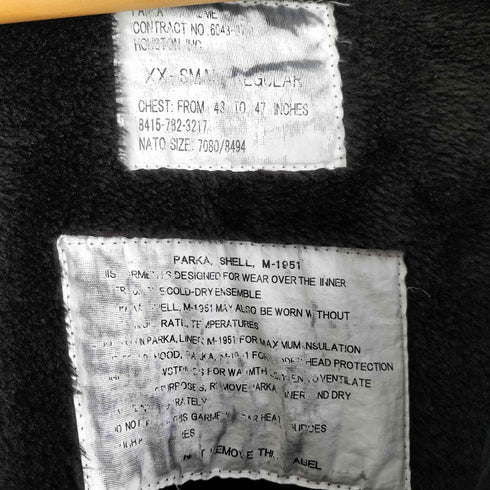 ヒューストン HOUSTON M-51 PARKA SHELL M-1951 モッズコート メンズ XXS