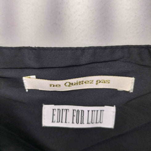 ヌキテパ NE QUITTEZ PAS Poly Dupion Strap Frilled Dress レディース