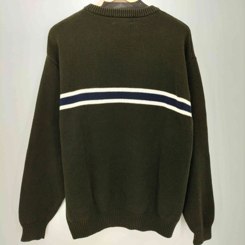 croft & barrow 90-2000s センターボーダー コットン クルーネックニット メンズ import:L