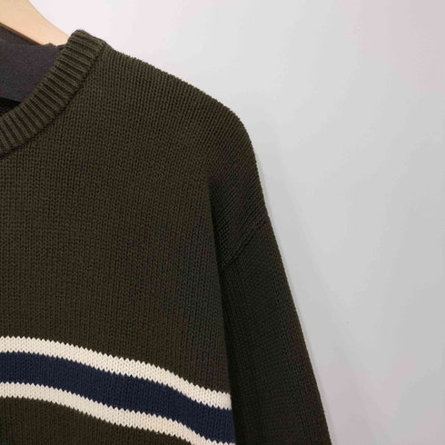 croft & barrow 90-2000s センターボーダー コットン クルーネックニット メンズ import:L