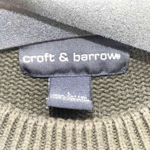 croft & barrow 90-2000s センターボーダー コットン クルーネックニット メンズ import:L