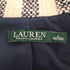 ローレンラルフローレン LAUREN RALPH LAUREN ロゴワッペン ストライプ 金ボタン コットン ツイード 1B テーラードジャケット レディース O