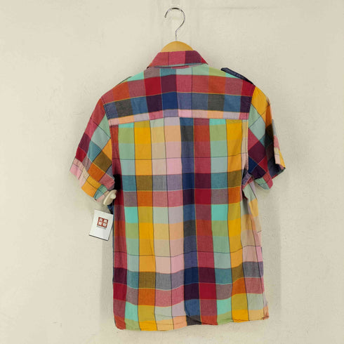 アーペーセー A.P.C. エポレット マドラスチェック半袖シャツ メンズ JPN:M