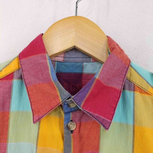 アーペーセー A.P.C. エポレット マドラスチェック半袖シャツ メンズ JPN:M