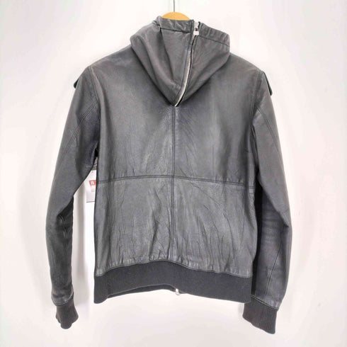 harlem rounge レザージップフーディー メンズ JPN:M