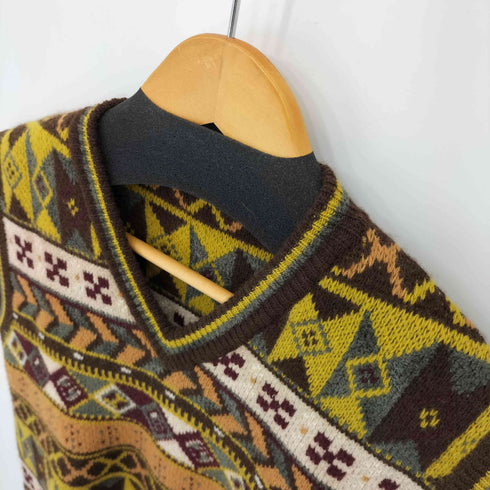 ロベルトコリーナ ROBERTO COLLINA MADE IN ITALY ネイティブニットベスト メンズ EUR:48