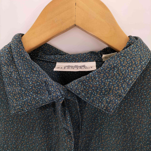 ELLEN TRACY シルク100 総柄シャツ レディース 6
