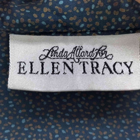 ELLEN TRACY シルク100 総柄シャツ レディース 6