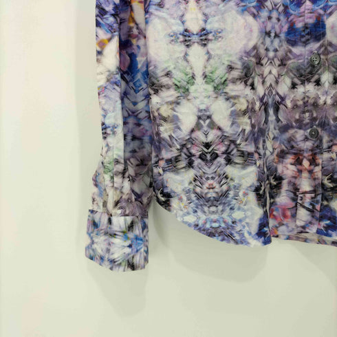 ピーエスポールスミス PS Paul Smith 総柄 L/S シャツ PS刻印ボタン メンズ import:M