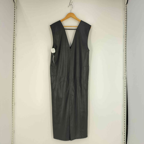 レイビームス Ray BEAMS フェイクレザーVネックノースリーブワンピース レディース JPN:0