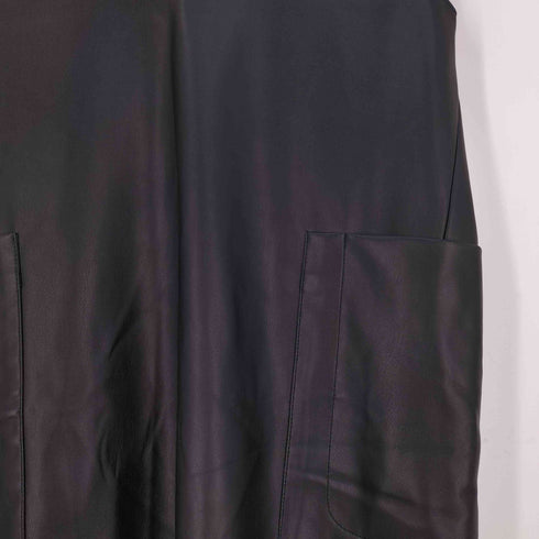 レイビームス Ray BEAMS フェイクレザーVネックノースリーブワンピース レディース JPN:0