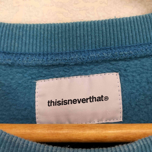 ディスイズネバーザット thisisneverthat フロント刺繍クルーネックスウェット メンズ JPN:M